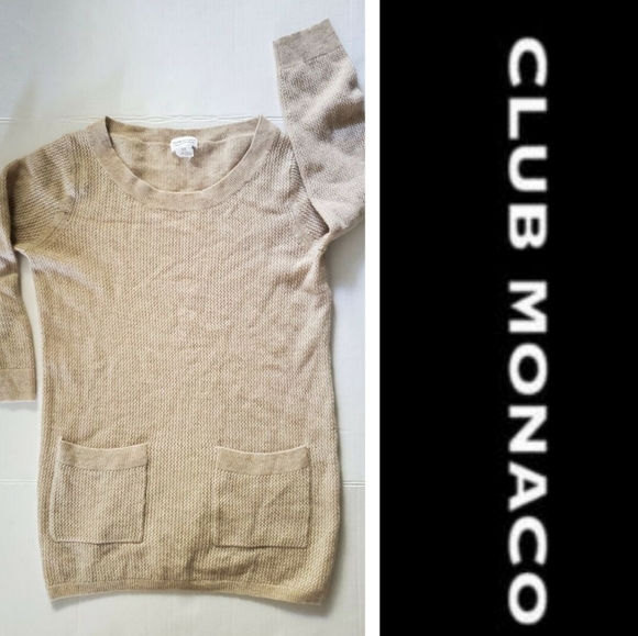 Club Monaco Sweaters - CLUB MONACO ITALIAN CASHMERE SWEATER